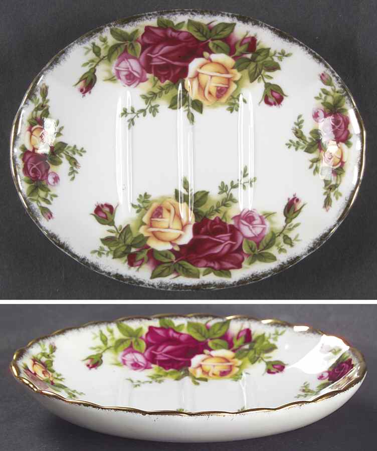 Old Country Roses Soap Dish by Royal Albert-1