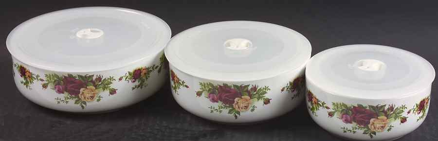 Old Country Roses Ceramic Storage Bowl (Set of 3) by Royal Albert-1