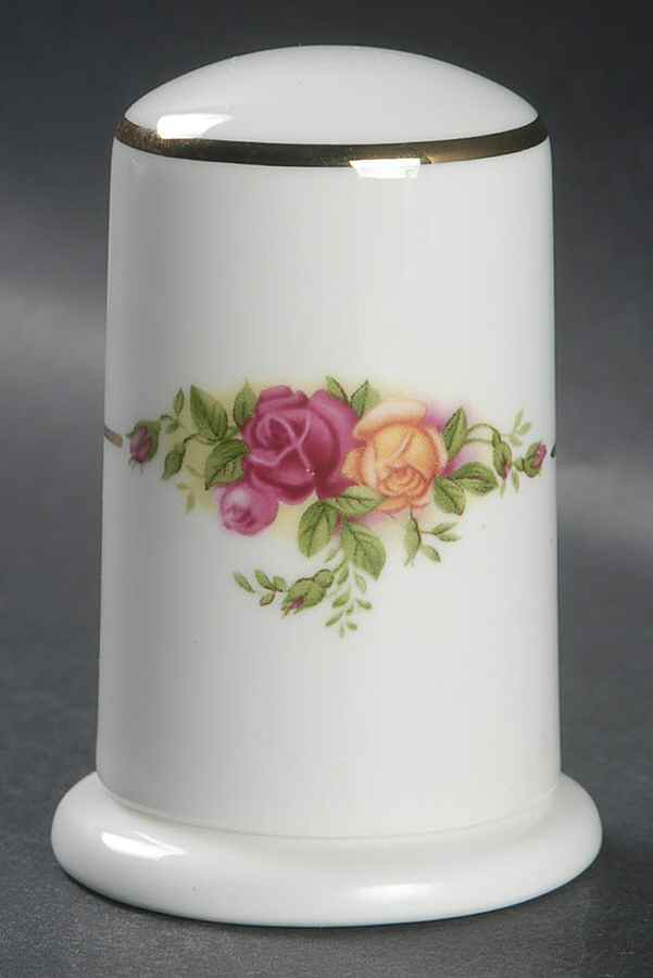 Old Country Roses Toothpick Holder with Lid by Royal Albert-1