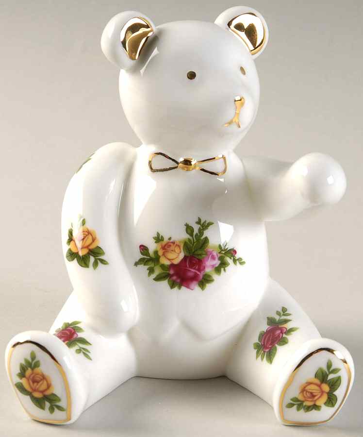 Old Country Roses Boy Teddy Papperweight by Royal Albert-1