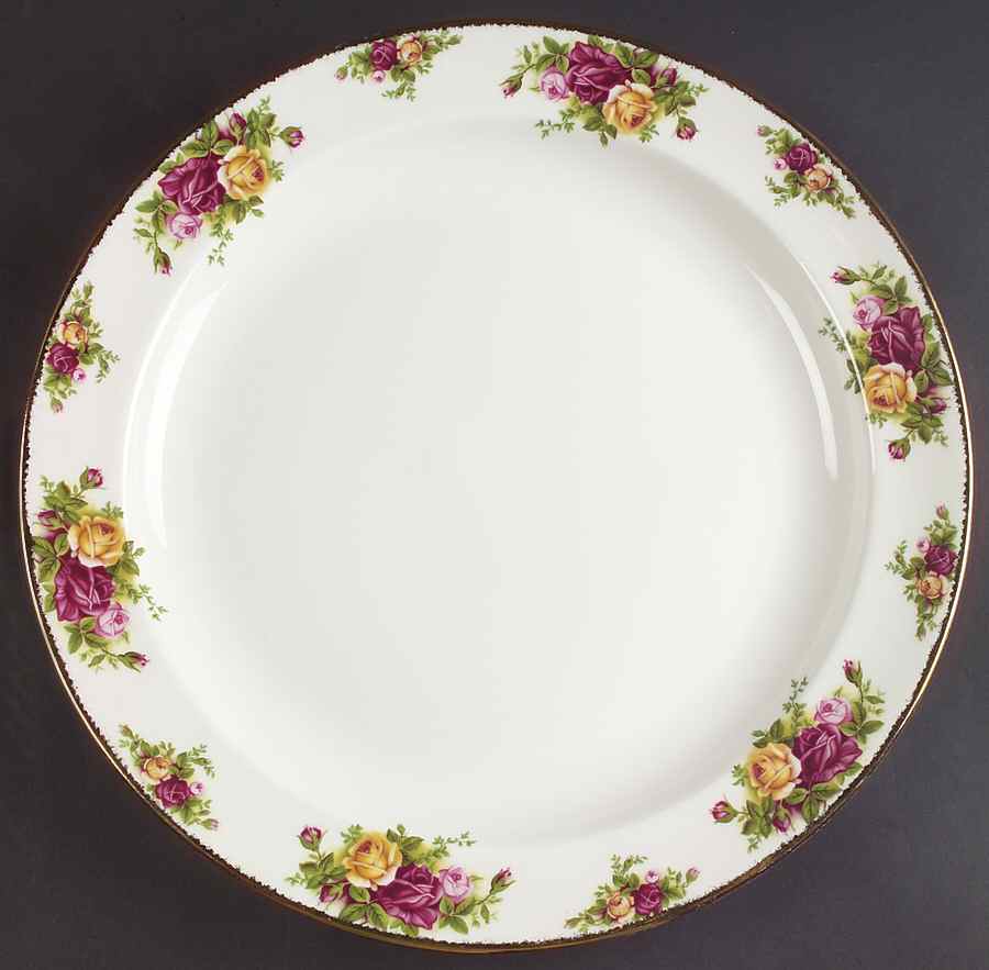 Old Country Roses 13" Chop Plate (Round Platter) by Royal Albert-1