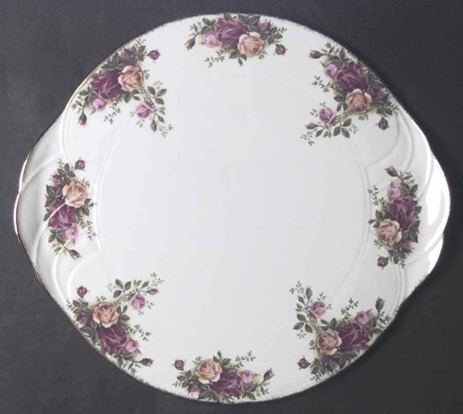Old Country Roses Large Handled Cake Plate by Royal Albert-1