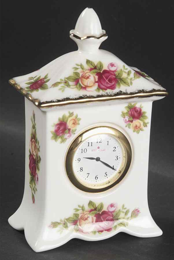 Old Country Roses Small Carriage Clock by Royal Albert-1