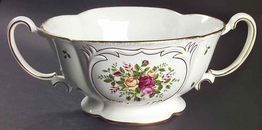 Old Country Roses Handled Grandeur Bowl by Royal Albert-1