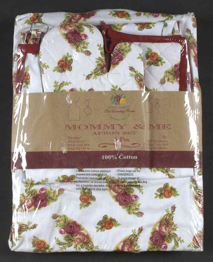 Old Country Roses 6 Piece Mommy & Me Apron Set by Royal Albert-1