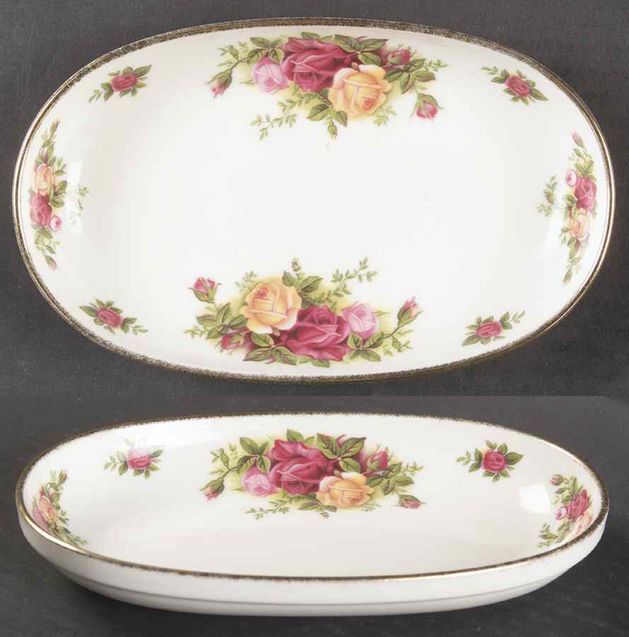 Old Country Roses Pickle Dish by Royal Albert-1