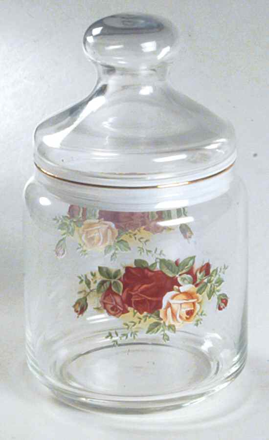 Old Country Roses Small Glassware Storage Jar & Lid by Royal Albert-1