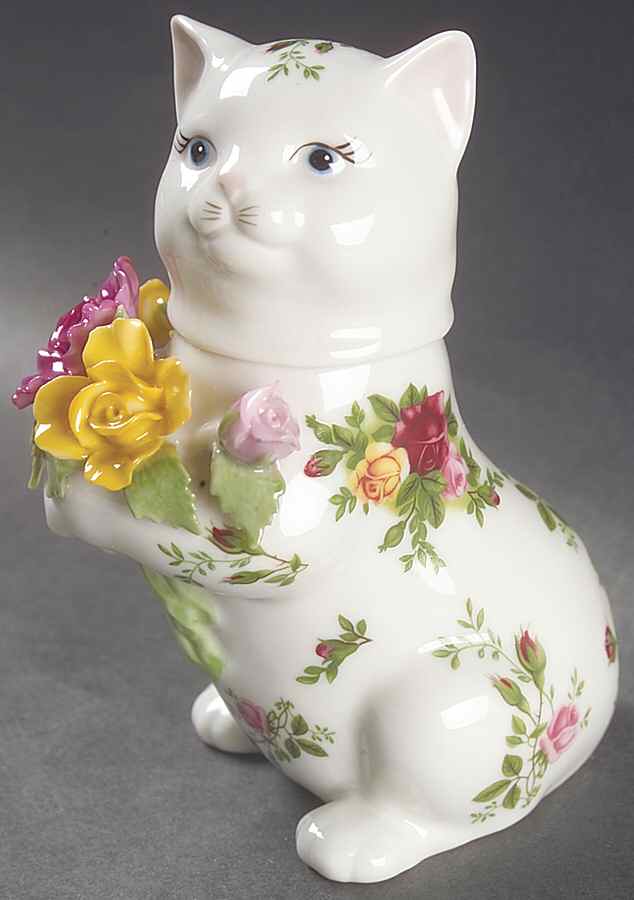 Old Country Roses Figural Sugar Bowl & Lid by Royal Albert-1