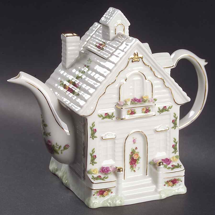 Old Country Roses House Teapot & Lid by Royal Albert-1