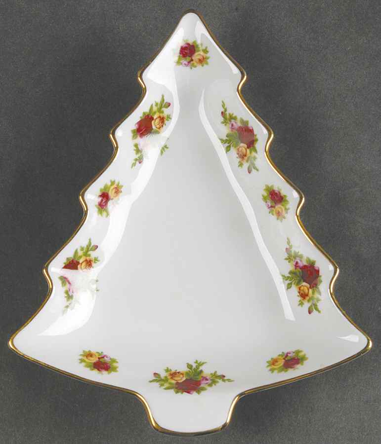 Old Country Roses Small Tree Shaped Dish by Royal Albert-1