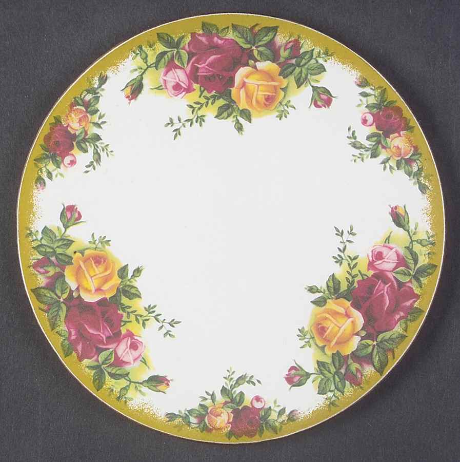 Old Country Roses Round Melamine Tea Tile by Royal Albert-1