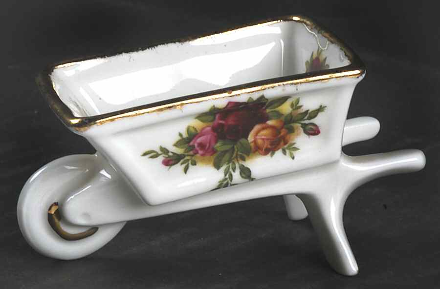 Old Country Roses Miniature Wheelbarrow by Royal Albert-1