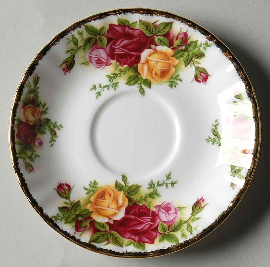 Old Country Roses Saucer for Footed Demitasse Cup by Royal Albert-1