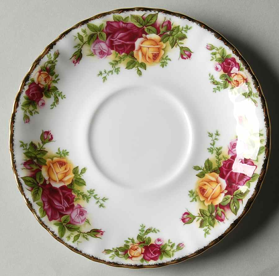 Old Country Roses Saucer for Cream Soup Bowl by Royal Albert-1