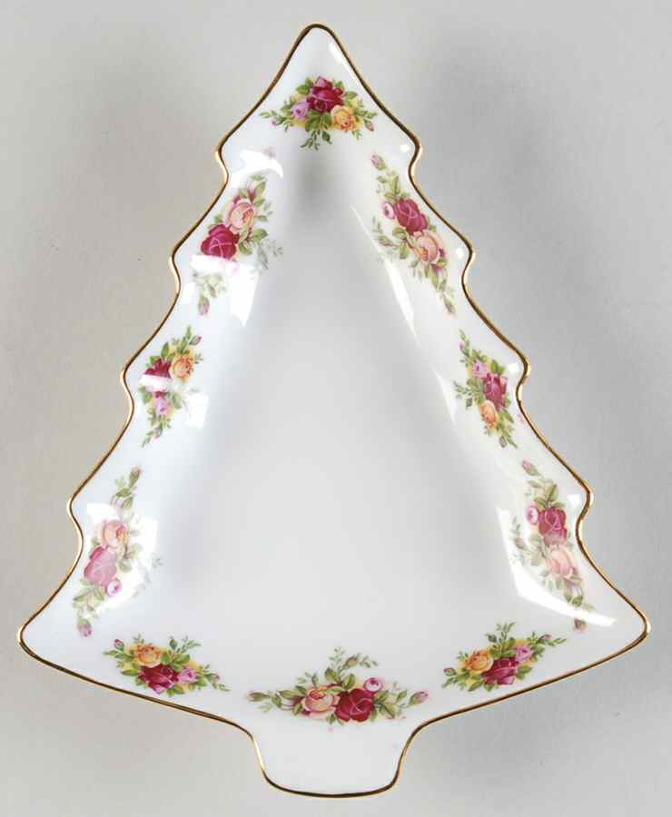 Old Country Roses 1 Part Medium Tree Shaped Dish by Royal Albert-1