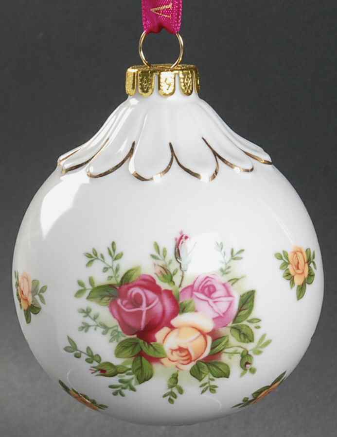 Old Country Roses Bauble Ornament by Royal Albert-1