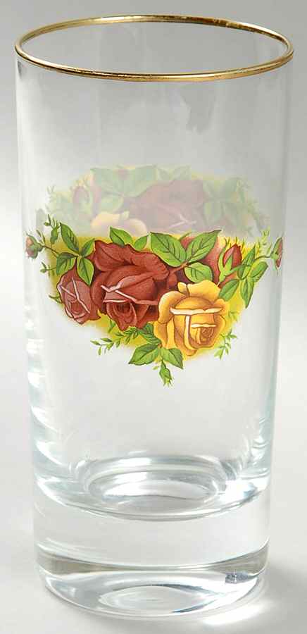 Old Country Roses 8 Oz Glassware Tumbler by Royal Albert-1