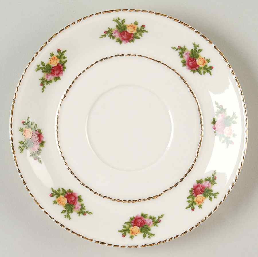 Old Country Roses Saucer for Floral Footed Cup by Royal Albert-1
