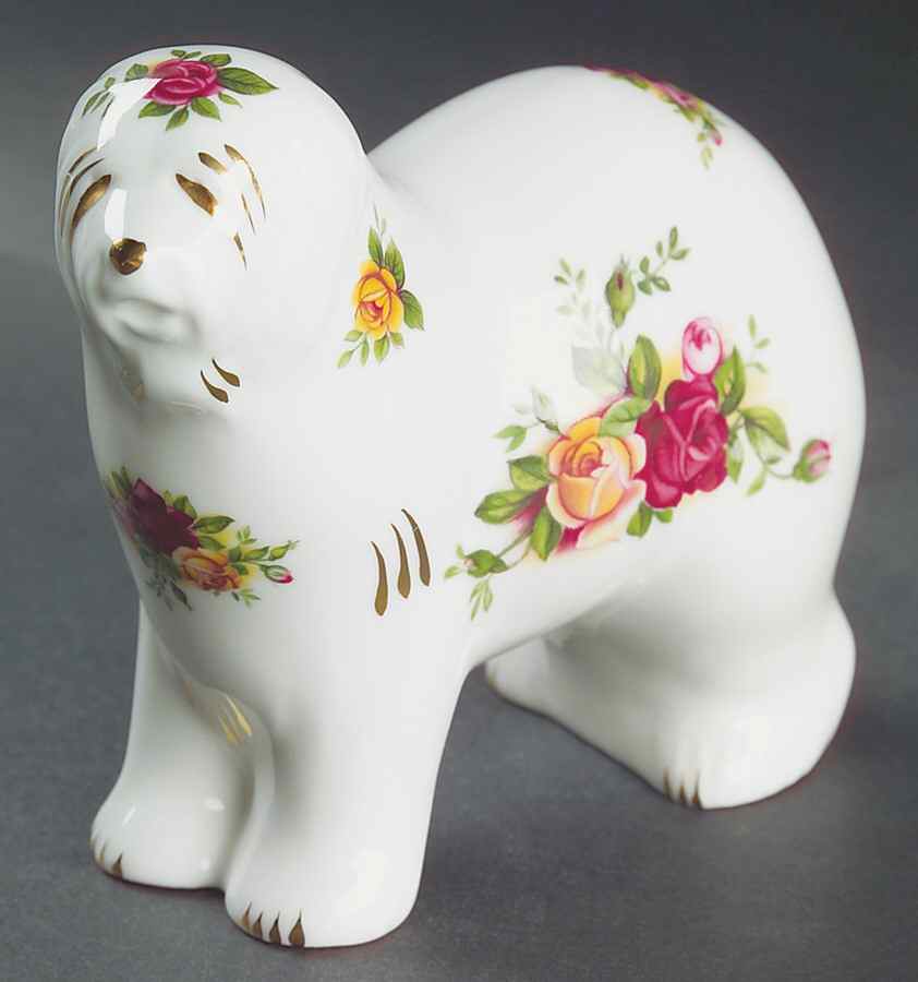 Old Country Roses Dog Figurine by Royal Albert-1