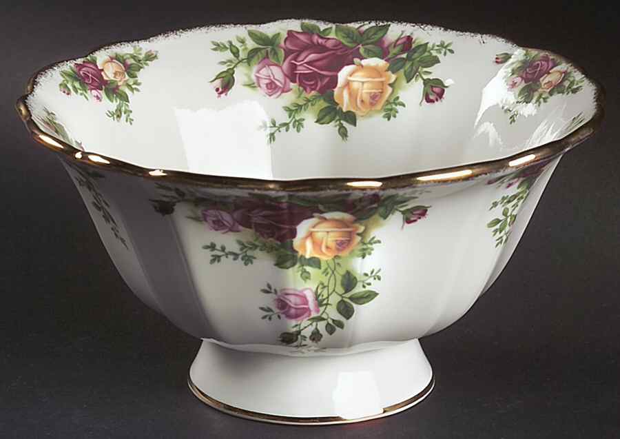 Old Country Roses 6" Footed Bowl by Royal Albert-1