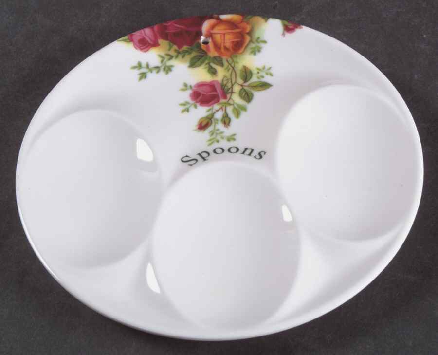 Old Country Roses Spoon Rest (Holds 3 Plastic Spoons) by Royal Albert-1