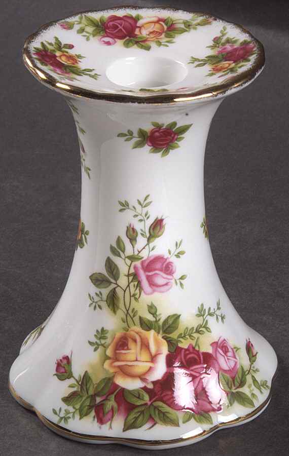 Old Country Roses Small Candlestick by Royal Albert-1