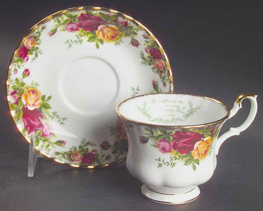 Old Country Roses Footed Cup & Saucer Set by Royal Albert-1