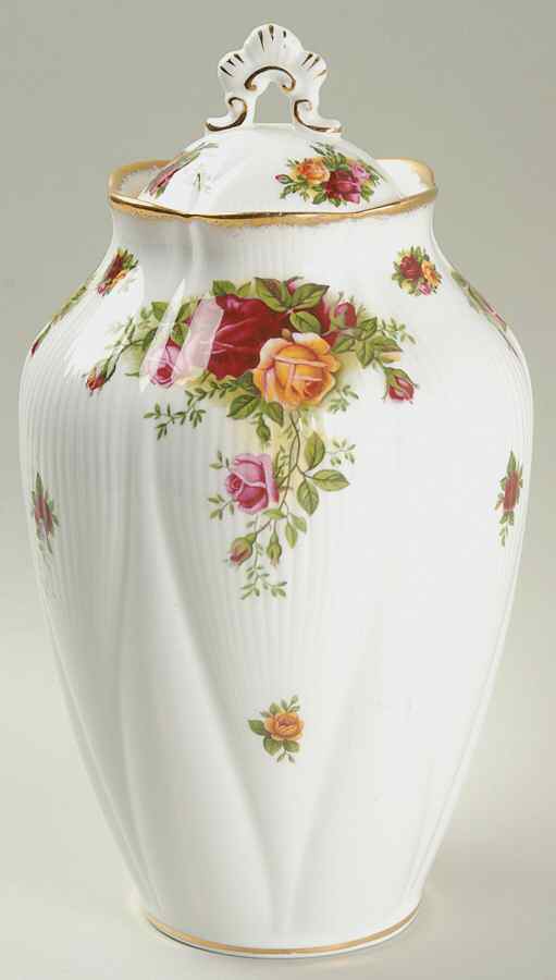 Old Country Roses Chelsea Vase with Lid by Royal Albert-1