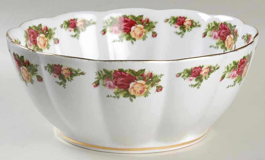 Old Country Roses 10" Chip & Dip Bowl by Royal Albert-1