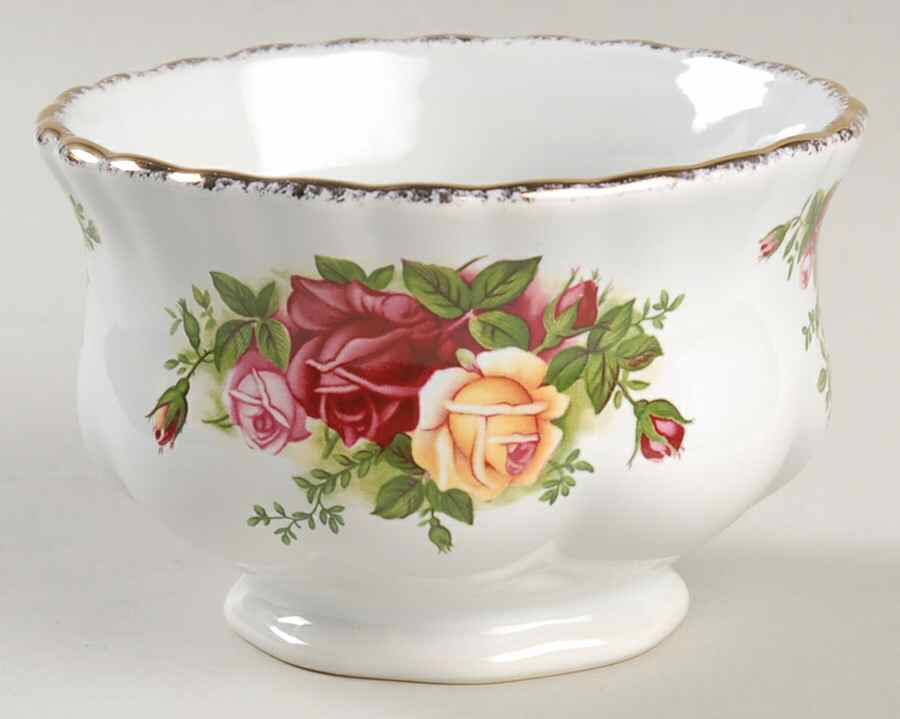 Old Country Roses Dip Bowl for Chip & Dip Set by Royal Albert-1