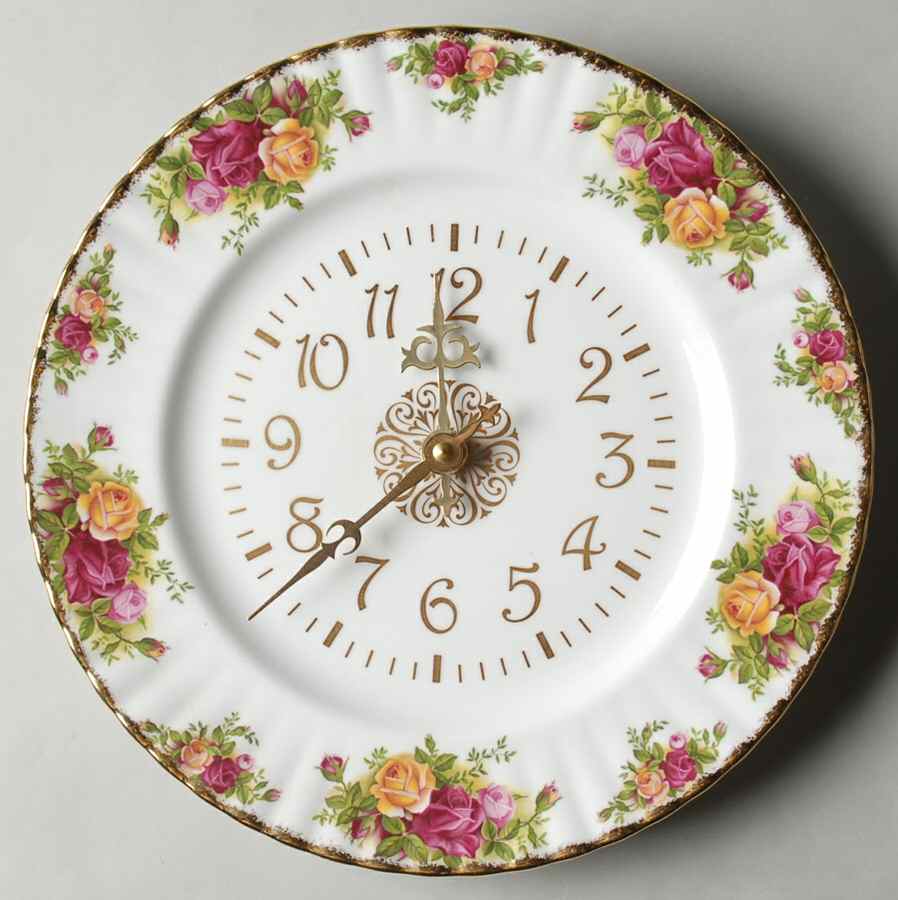 Old Country Roses Clock Plate by Royal Albert-1