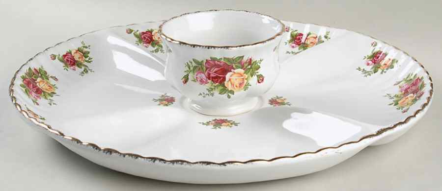 Old Country Roses (2 Piece) Chip & Dip Set by Royal Albert-1