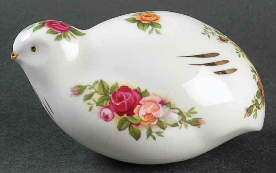 Old Country Roses Quail Figurine by Royal Albert-1