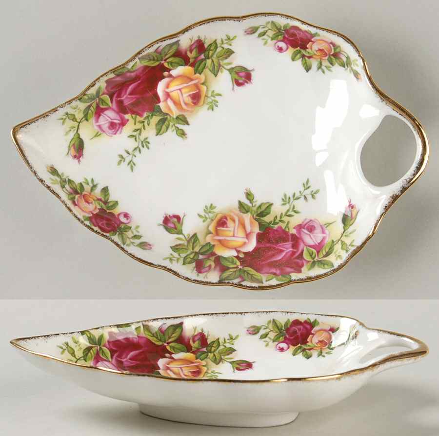 Old Country Roses 6" Leaf Dish by Royal Albert-1