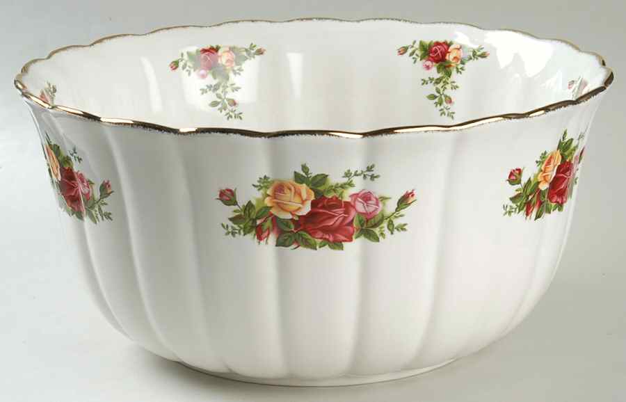 Old Country Roses 10" Round Fluted Bowl by Royal Albert-1