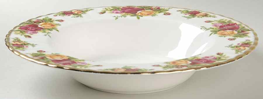 Old Country Roses Large Rim Soup Bowl by Royal Albert-1