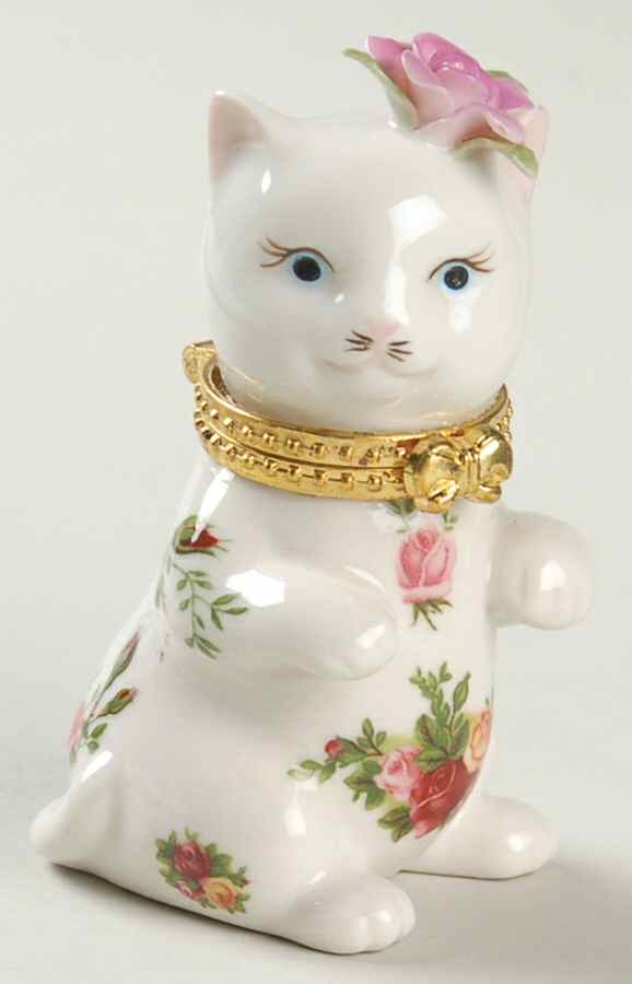 Old Country Roses Figural Trinket Box & Lid by Royal Albert-1