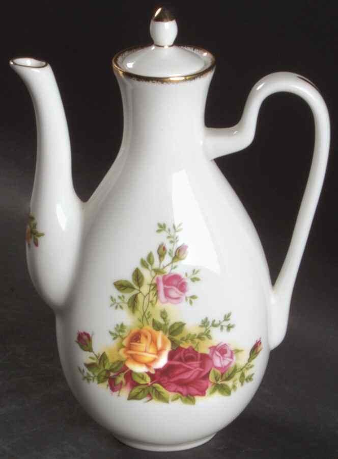 Old Country Roses Mini Coffee Pot & Lid by Royal Albert-1