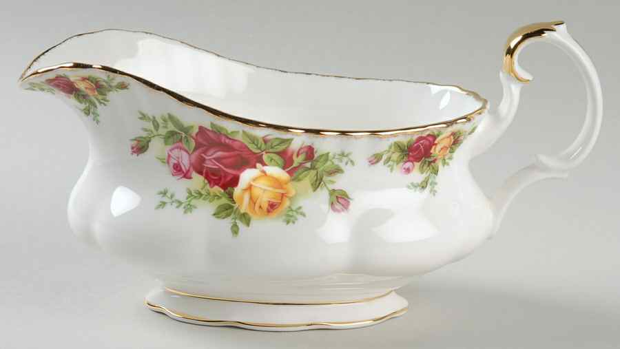 Old Country Roses Gravy Boat by Royal Albert-1