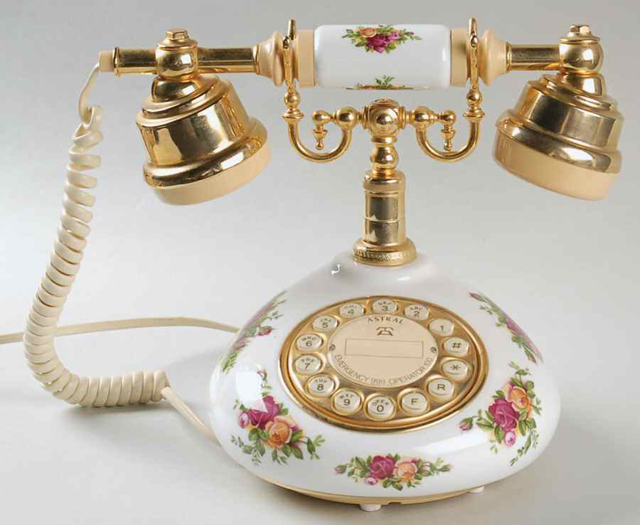 Old Country Roses U.S. Plug Telephone by Royal Albert-1