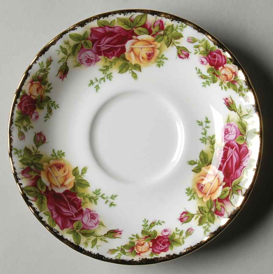 Old Country Roses Saucer for Footed Cup by Royal Albert-1