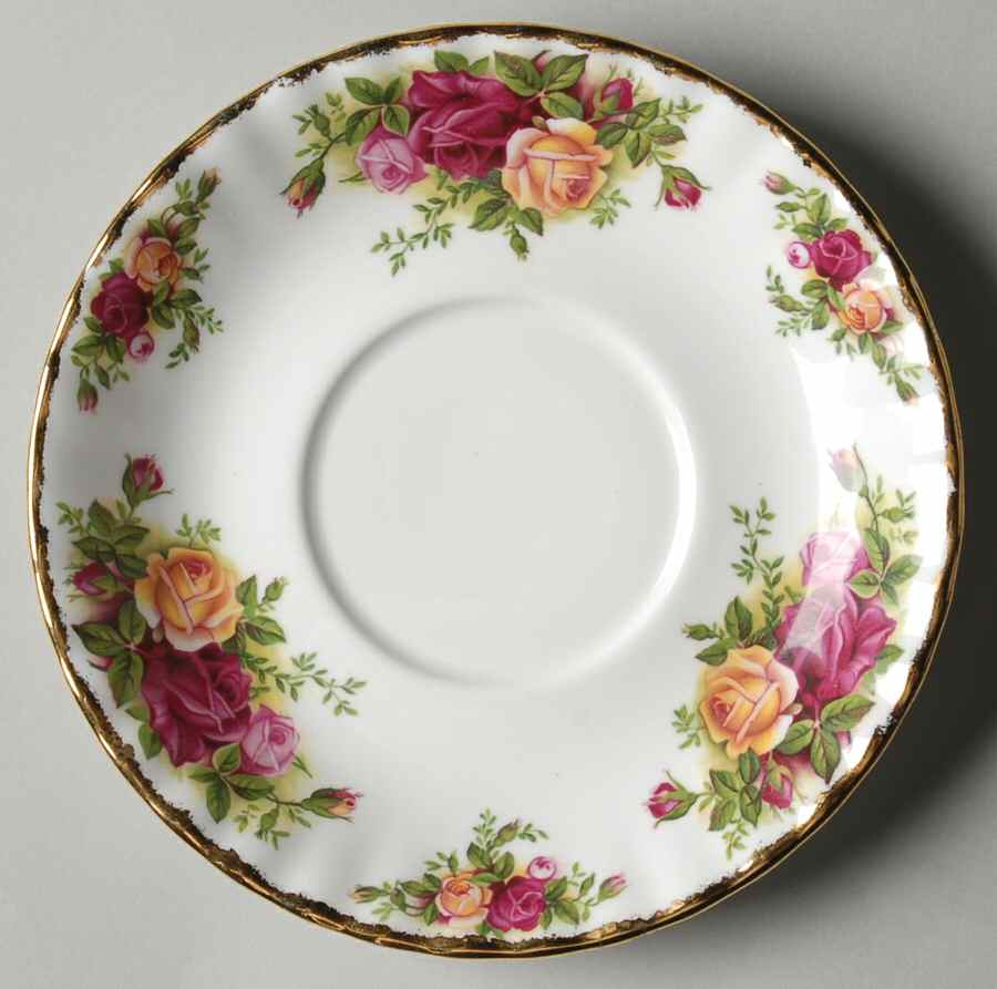Old Country Roses Saucer for Breakfast Cup by Royal Albert-1
