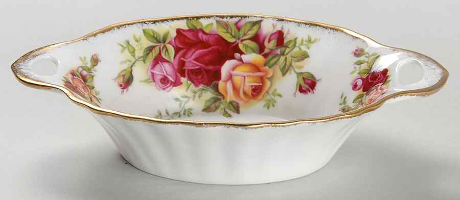 Old Country Roses 5" Oval Sweet Meat Dish by Royal Albert-1