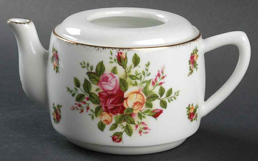 Old Country Roses Open Teapot for Tea for Two by Royal Albert-1