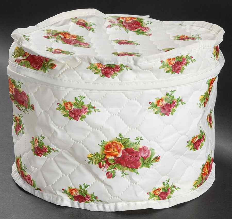 Old Country Roses Holds 12 Saucer Storage Bag/Case by Royal Albert-1