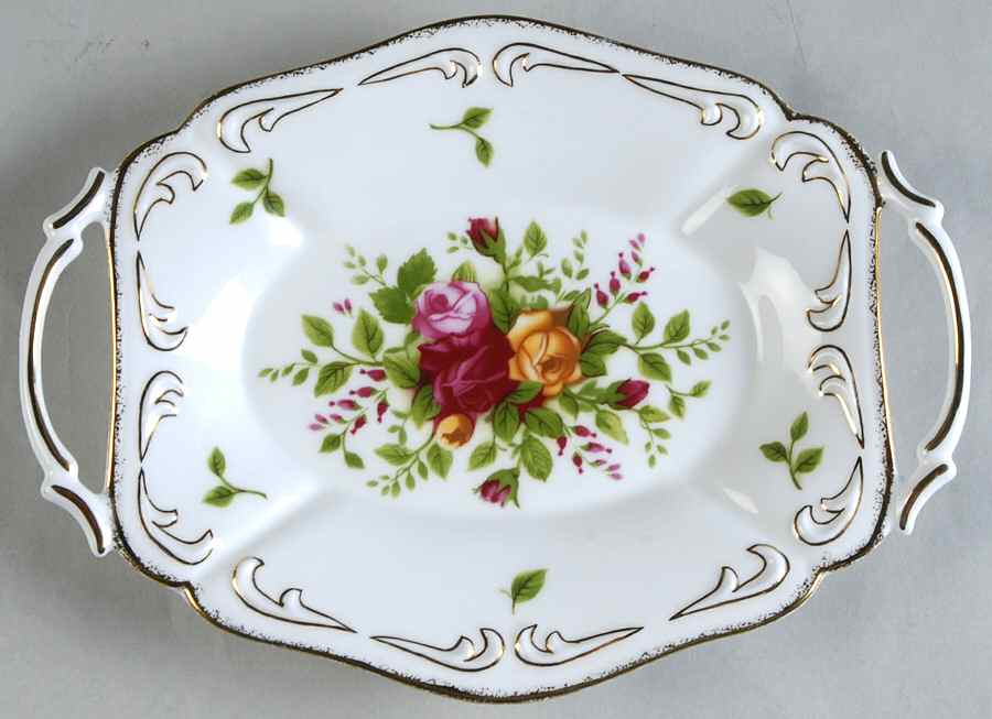 Old Country Roses 7" Handled Tray by Royal Albert-1