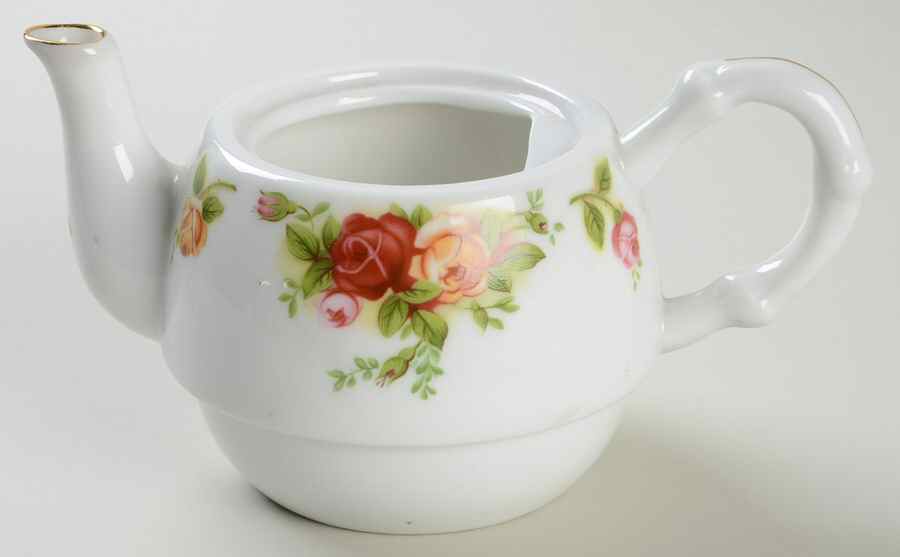 Old Country Roses Individual Teapot with Cup Teapot No Lid by Royal Albert-1
