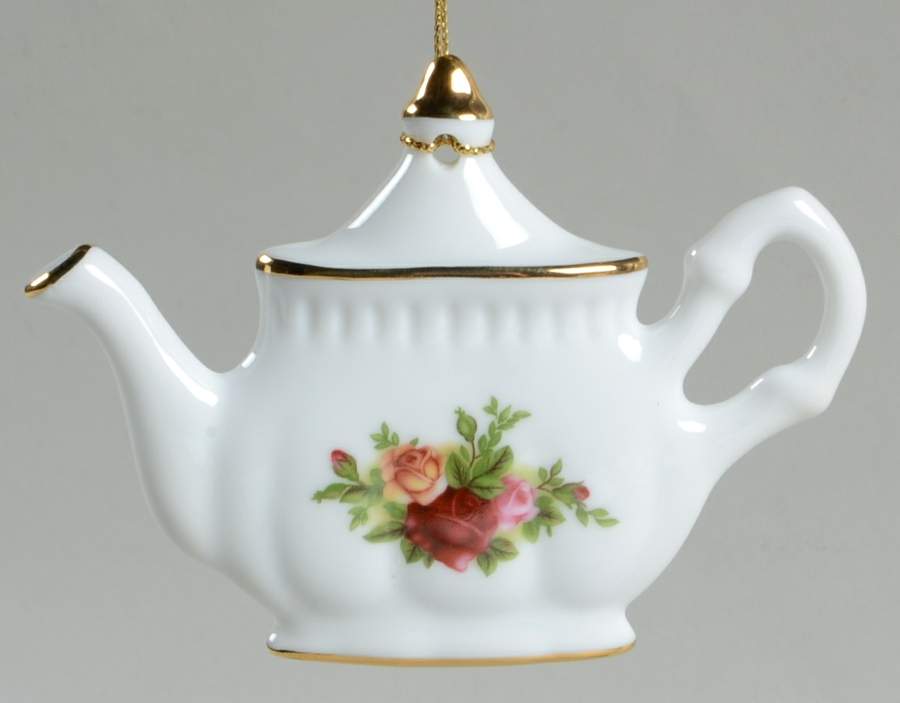 Old Country Roses Teapot Ornament by Royal Albert-1