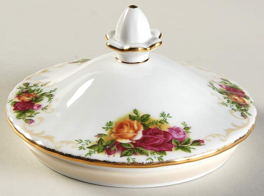 Old Country Roses Lid for Cookie Canister by Royal Albert-1