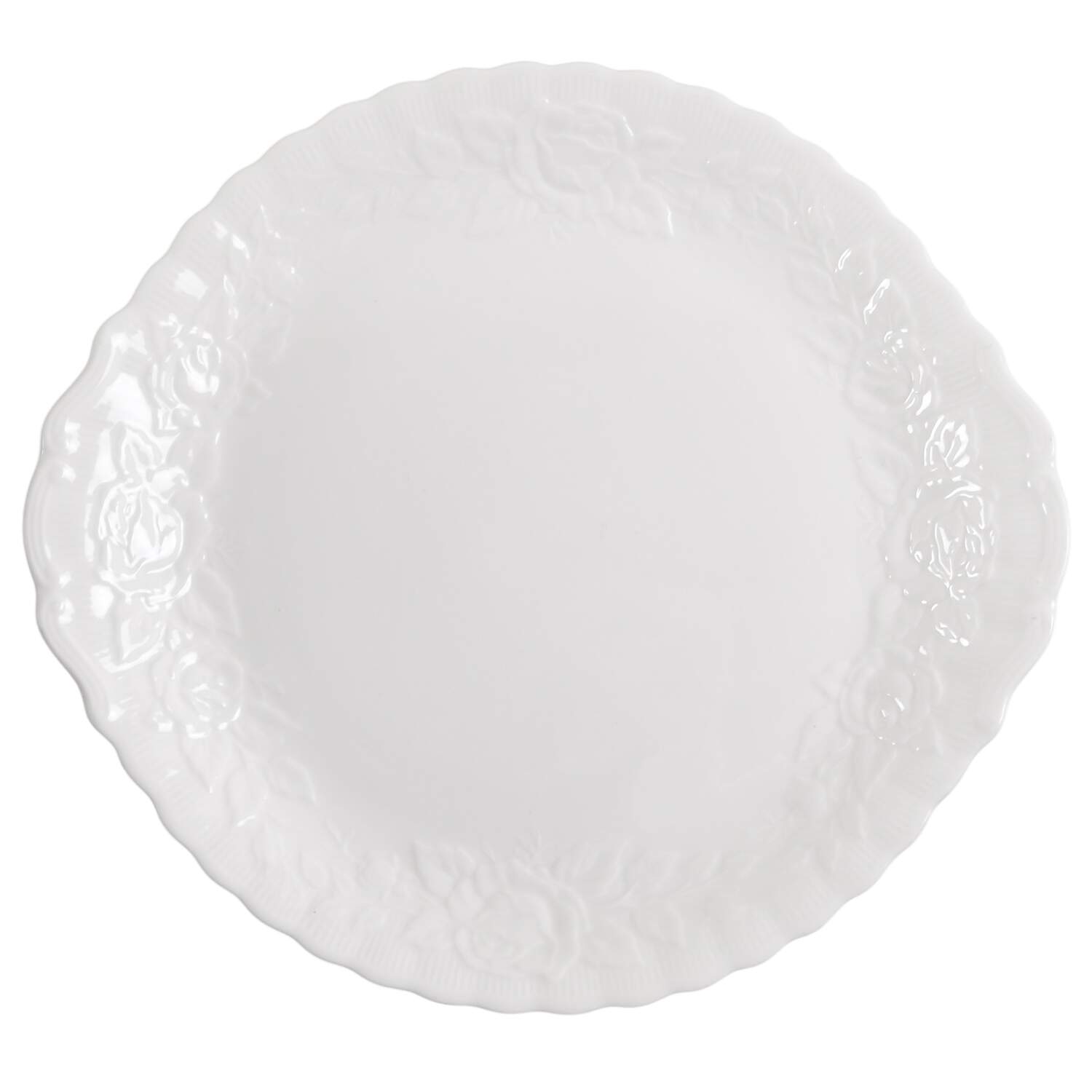 Old English Garden (No Trim) Handled Cake Plate by Royal Albert-1